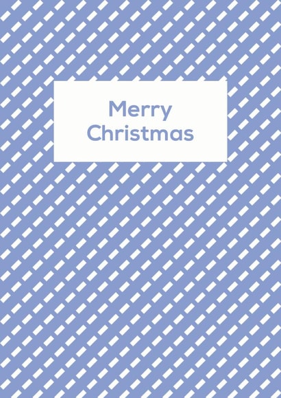 Merry Christmas Card - Classic Geometric Snow Pattern created by Nic Farrell
