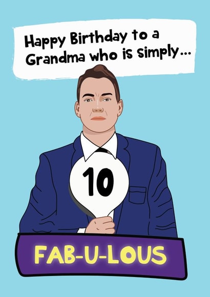 Modern Birthday Card - For Grandma - Strictly Come Dancing created by @Laura Lonsdale Designs