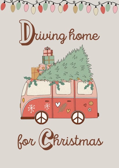 Driving home for Christmas - camper van created by Fish Fingers & Custard