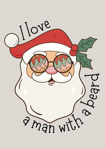 Cool Santa Christmas card - all about the beard created by Fish Fingers & Custard