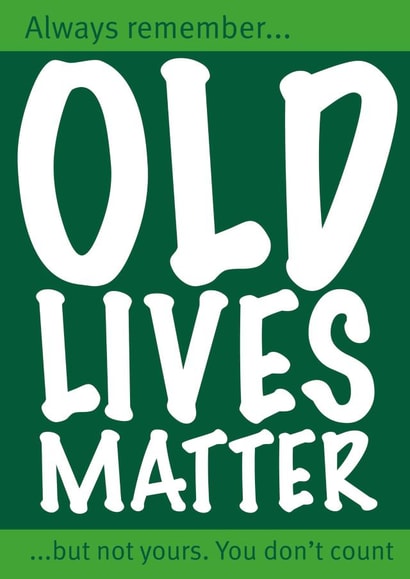 Birthday card for that special person in your life who's getting on a bit! created by David Blair