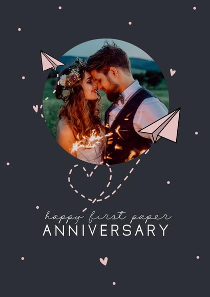 first 1st Anniversary Personalised Photo Card 22055 created by LynseyLovez