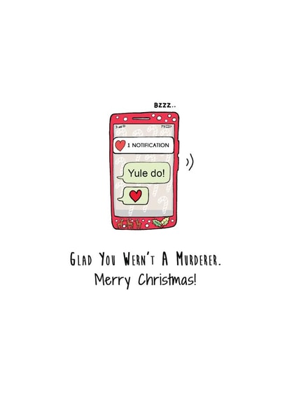 Yule Do - Funny Christmas Card For Boyfriend Girlfriend - Online Dating - Hinge created by Lara King Draws