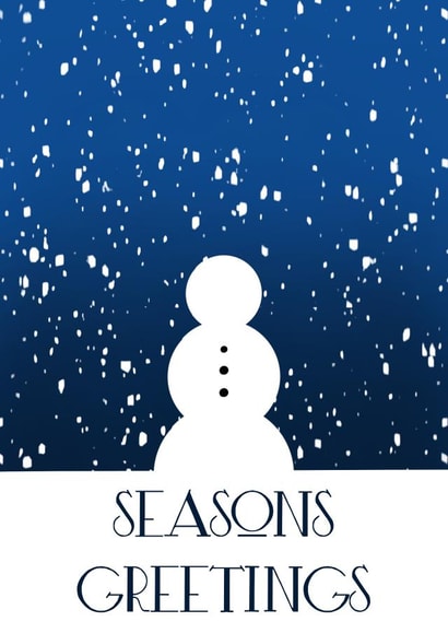 Elegant Christmas card for friends and family created by Emma Curthoys