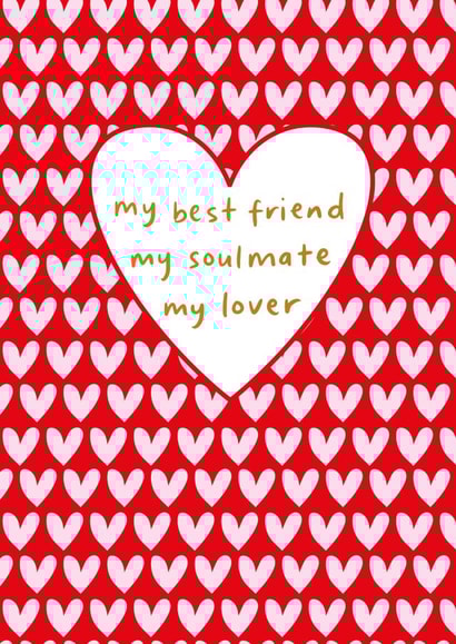 Cute Valentines Card For Lover – Soulmate – Best Friend – Anniversary Card created by Megan Claire