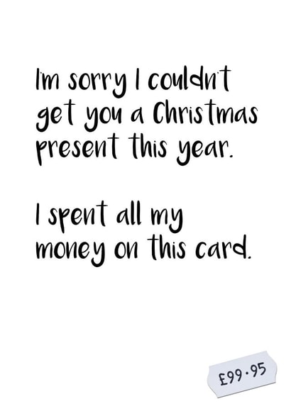 No Money to Buy a Gift - Send Birthday Wishes With an "Expensive" Christmas Card created by Mr. Incardible