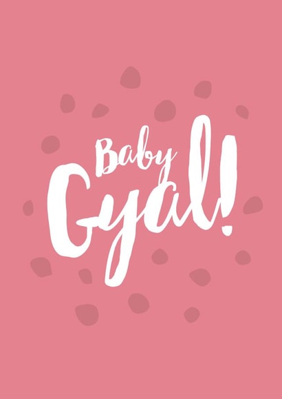 Cute Baby Girl Card for Newborn baby created by New Maroons