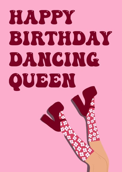 Cute Birthday Card - Dancing Queen - Shoes created by elliemcdesign