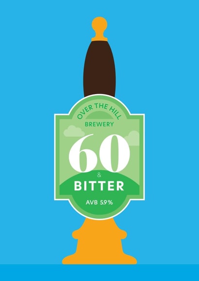 60th Birthday Card created by Hello Squid