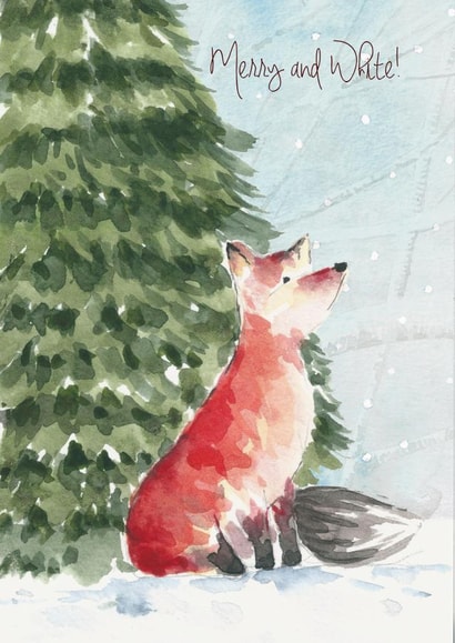Little fox send Christmas greetings created by Silvia Betancourt
