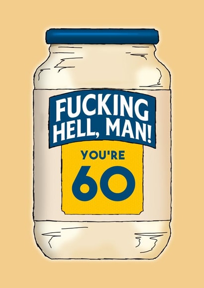 Fucking Hellman 60th Birthday Card created by NotNiceThings