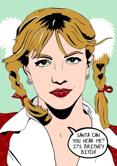 Britney Spears Christmas Card created by Olivia Dimery