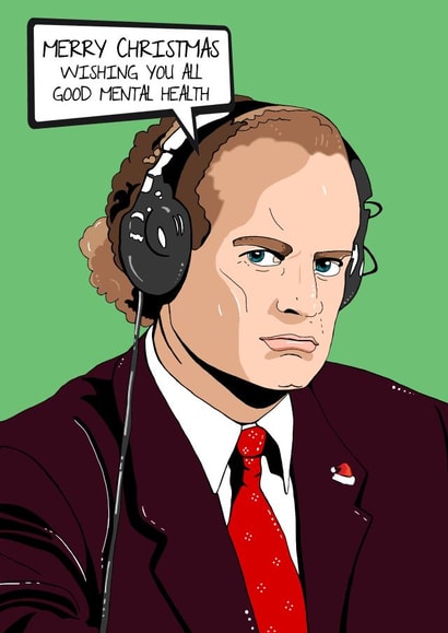 Frasier Crane Christmas Card created by Olivia Dimery