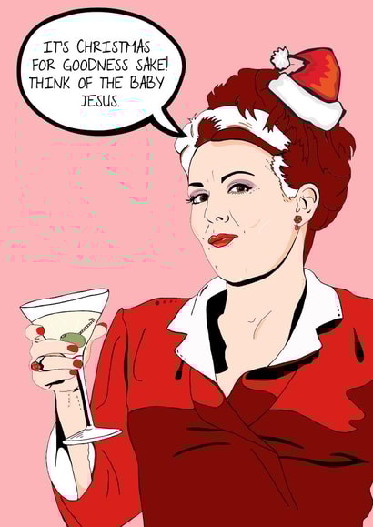 Karen Walker Christmas Card created by Olivia Dimery