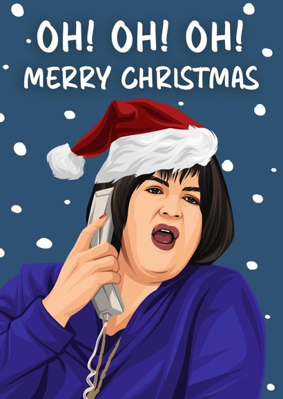 Nessa Inspired Oh! Oh! Oh! Merry Christmas Card created by Hint of Sarcasm