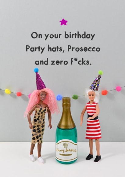 Prosecco birthday created by Bold & Bright Cards