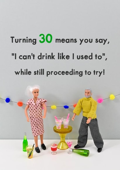 Thirty birthday created by Bold & Bright Cards