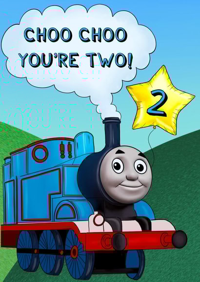 Thomas the Tank Engine 2nd Birthday Card! created by Poppy & Mabel