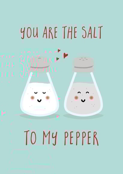 Cute Valentine card for a significant other - Salt and Pepper created by Kampai Designs