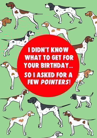 Birthday card for dog lovers created by Chris Williams