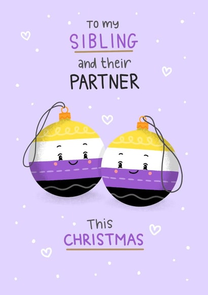 Non-Binary - Sibling & partner created by Blue Kiwi Design