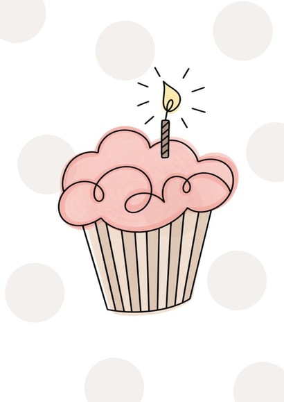 Adorable cupcake card for a birthday or any other celebration! created by Designs By Ry