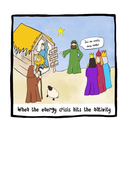 Nativity Christmas card created by Jubbly Jock