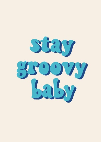 Sassy groovy card for sending love to friends on any occasion created by Hand Typed Designs