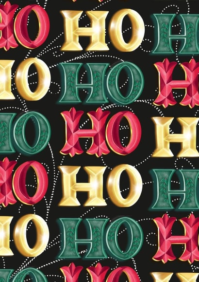 Festive and chic Christmas greetings card created by Thetypographicstudio