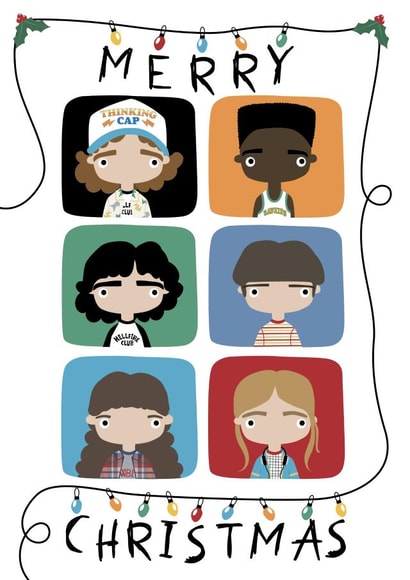 Fun Stranger Things Christmas Card For Family And Friends created by Nicollette West