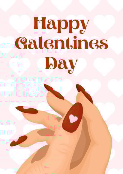 Cute Galentine's Card For Your Long Distance Bestie created by Georgia Williams