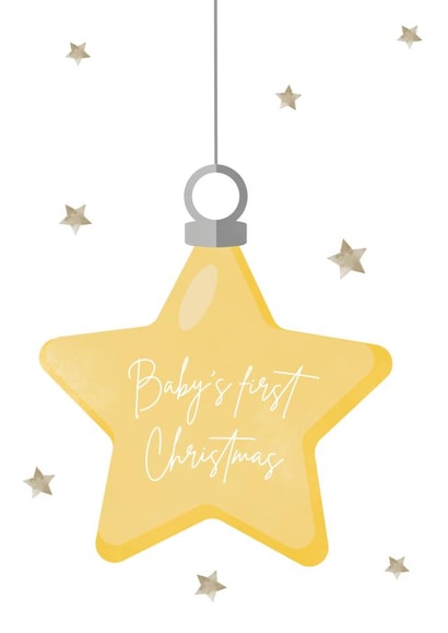 Baby's First Christmas Card created by Loopy Creative