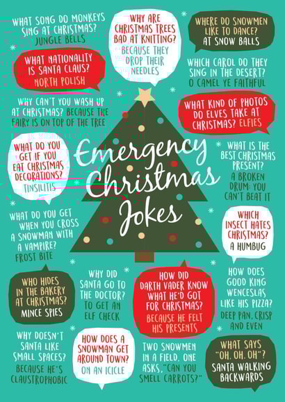 A Funny Christmas Card for your dad, brother or friend who loves a cheesy joke created by Paper Plane