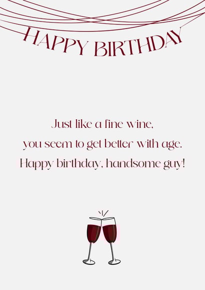 Classic birthday Card For Significant Other–you taste like something I like created by omar elmoudden