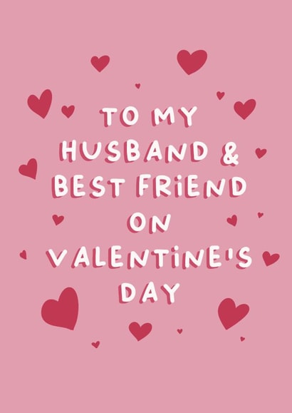 Husband and Best Friend Valentine's Day Card, Card for Husband on Valentine's created by Cake For Breakfast