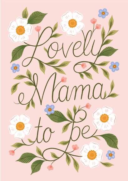 Lovely Mama To Be | Baby Shower Card | New Mum | Maternity Leave Card created by Ricicle Cards