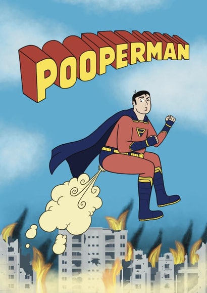 Funny Superhero alter ego character card created by @hairheadsart