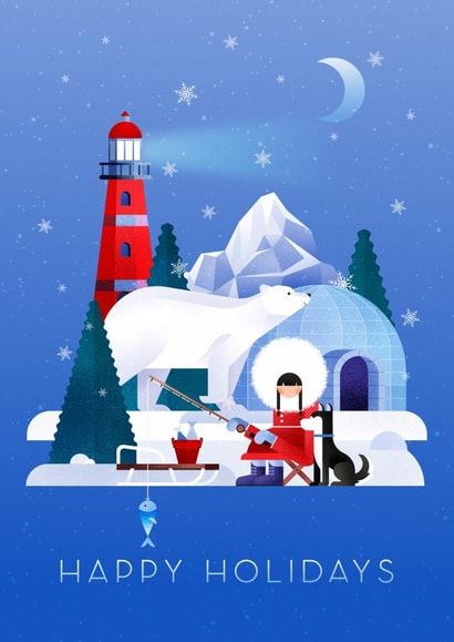 Cute Holidays card created by Tanya Korniichuk
