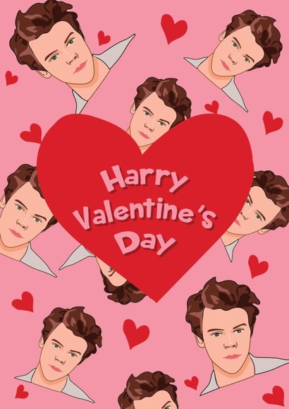 Harry Valentine's Day - Harry Styles Valentine's Card created by @Laura Lonsdale Designs