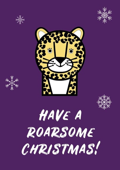 Dash the Leopard Christmas Card created by Roarsome