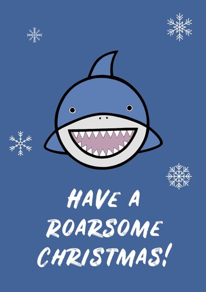 Reef the Shark Christmas Card created by Roarsome