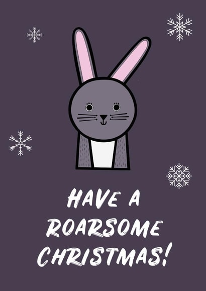 Hop the Bunny Christmas Card created by Roarsome
