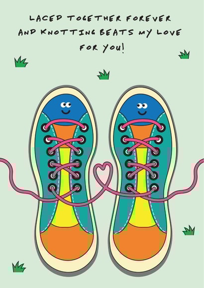 Funny Cute 13th Lace Anniversary Card Or Valentines Love Card - Sports Lover created by I AM A