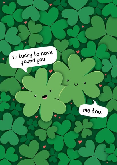 Cute Valentine's Day Card For Significant Other - Lucky - Clovers created by Fliss Muir