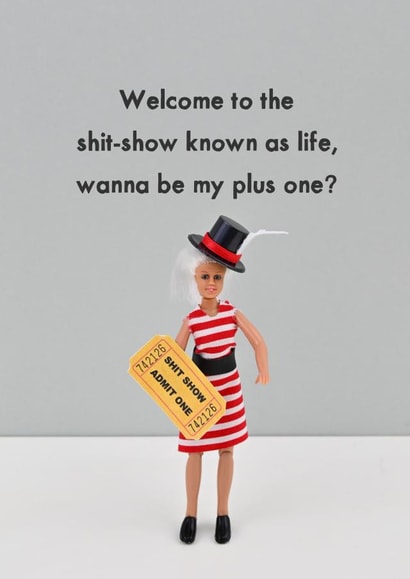 Plus one created by Bold & Bright Cards