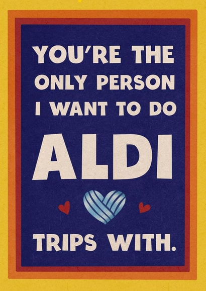 Cute Valentine’s Day Card for your partner- Aldi’s special trips. created by Kasia Cards