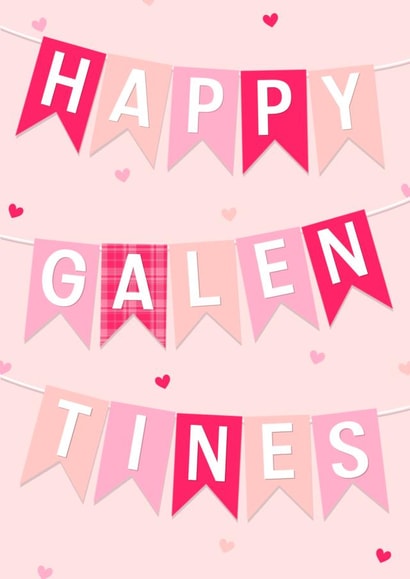 Cute Valentine's Card - Galentine's - Bunting created by The Girl Next Draw Cards