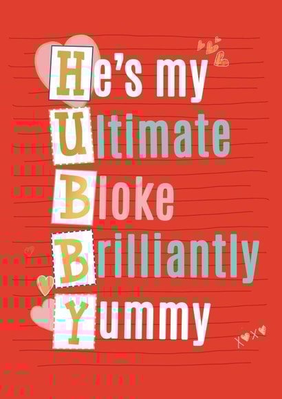 Cute Husband Valentine's Card for your ultimate brilliant hubby! created by Quitting Hollywood