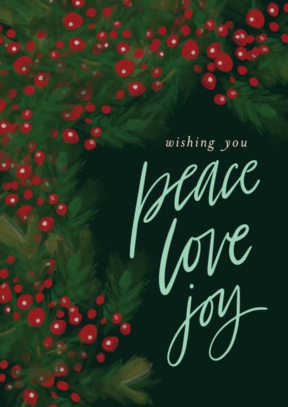 Peace Love Joy Holiday Card created by Lea Velasquez