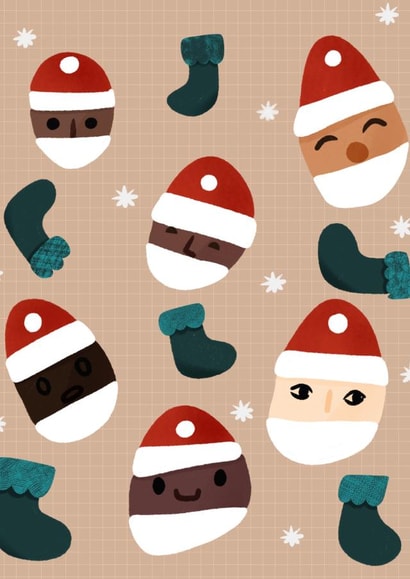 Diverse Santas created by BYBAMBY